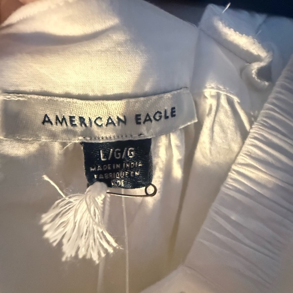 NWT AE Tie Back Eyelet Crop Top - women’s large - Picture 12 of 14